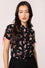 Hell Bunny Kocho Blouse Trippy Butterfly Print - PRE-ORDER estimated dispatch 17 January 2025