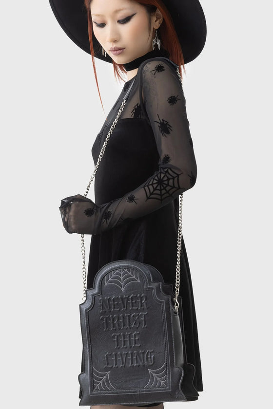 Killstar Here Lies Beetlejuice Headstone Bag Beetlejuice Range