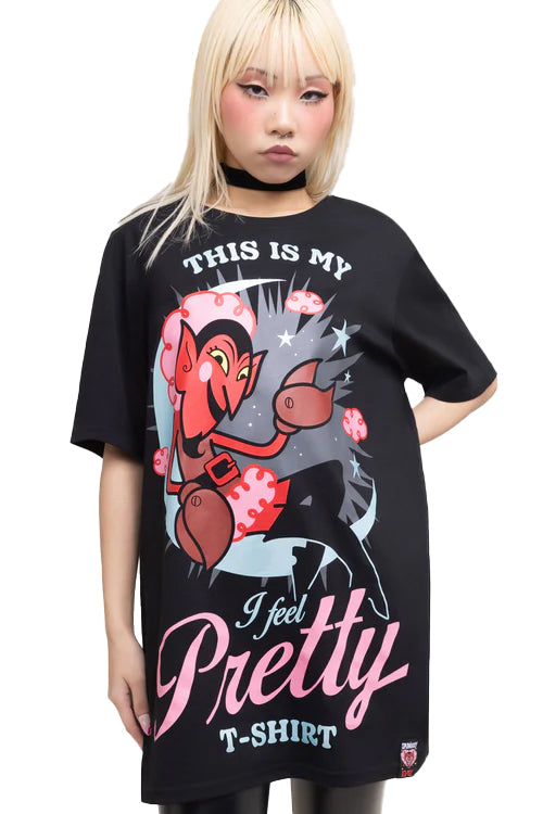 Killstar I Feel Pretty Relaxed Fit Unisex Tee Him Motif Warner Powerpuff Range