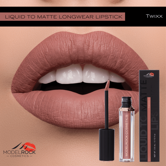 Model Rock Liquid to Matte Lipstick in Shade - Twixx