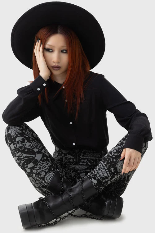 Killstar Never Trust The Living Leggings Beetlejuice Range