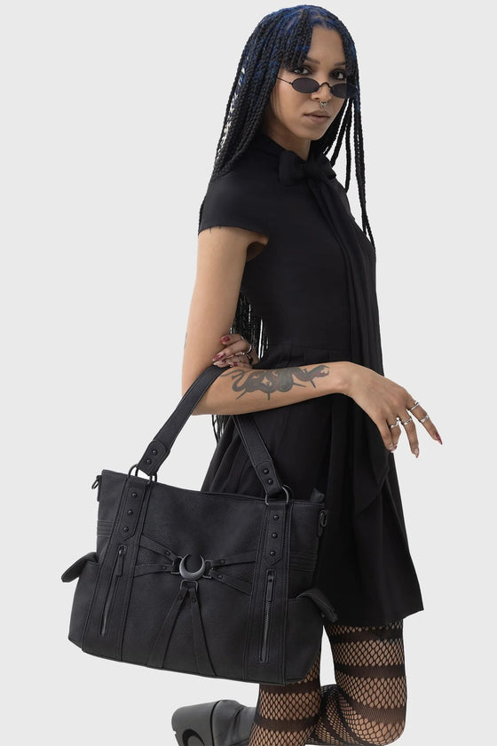 Killstar Over The Moon Handbag with Crescent Moon Detailing Kihilist Range