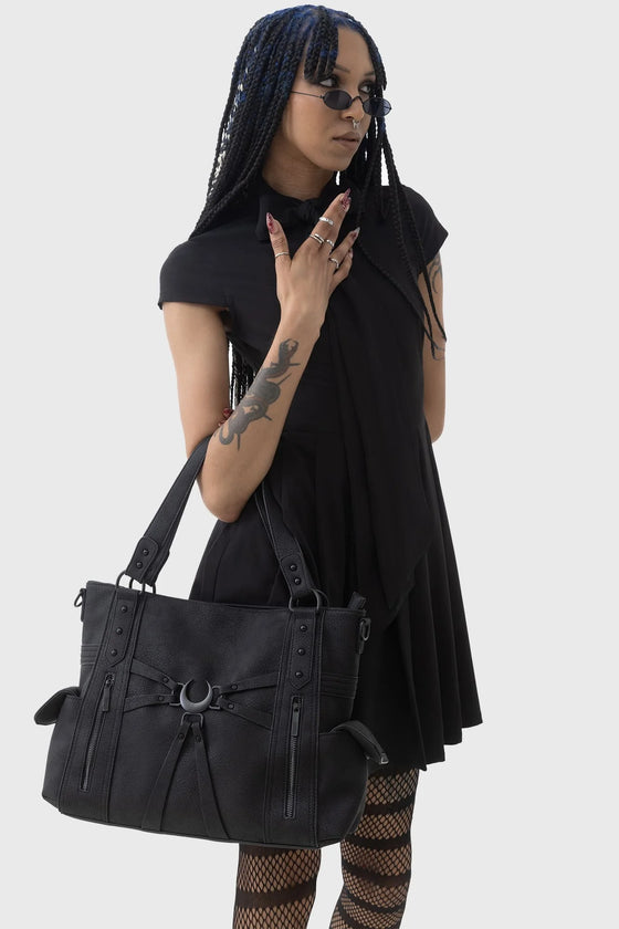 Killstar Over The Moon Handbag with Crescent Moon Detailing Kihilist Range