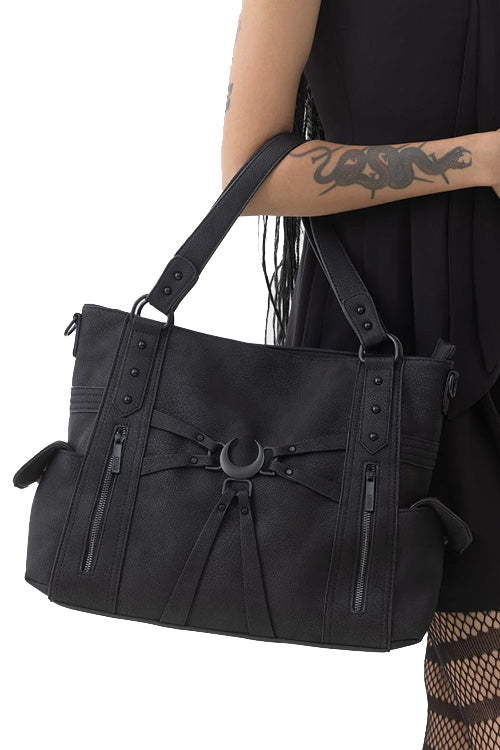 Killstar Over The Moon Handbag with Crescent Moon Detailing Kihilist Range