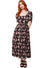 Hell Bunny Perfect Match Dress Maxi Matchbox Print