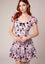 Hell Bunny Robbie Mini Dress Happy Heart Punk Print Smiley Collab