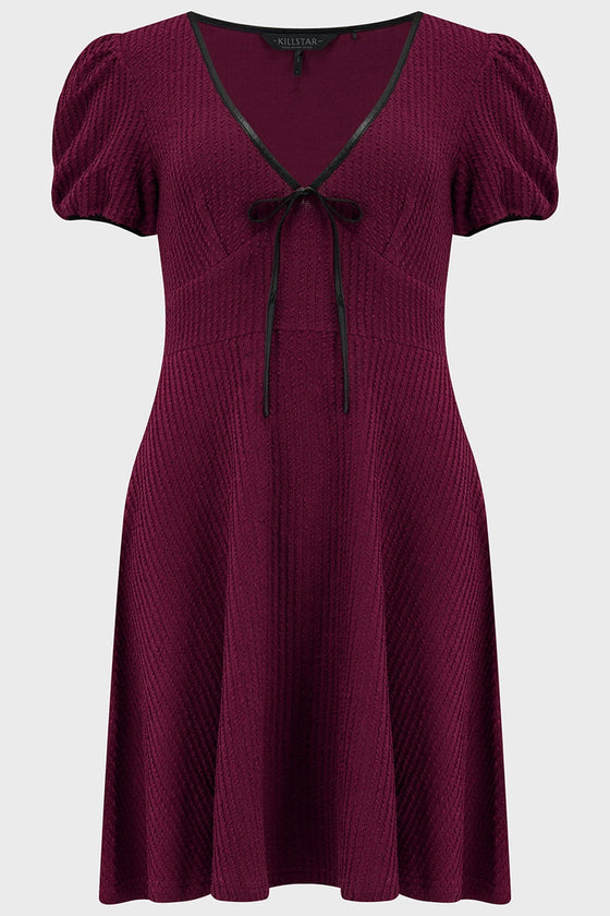 Killstar Chaseleigh Stretchy Berry Red Dress Blood Grunge Range