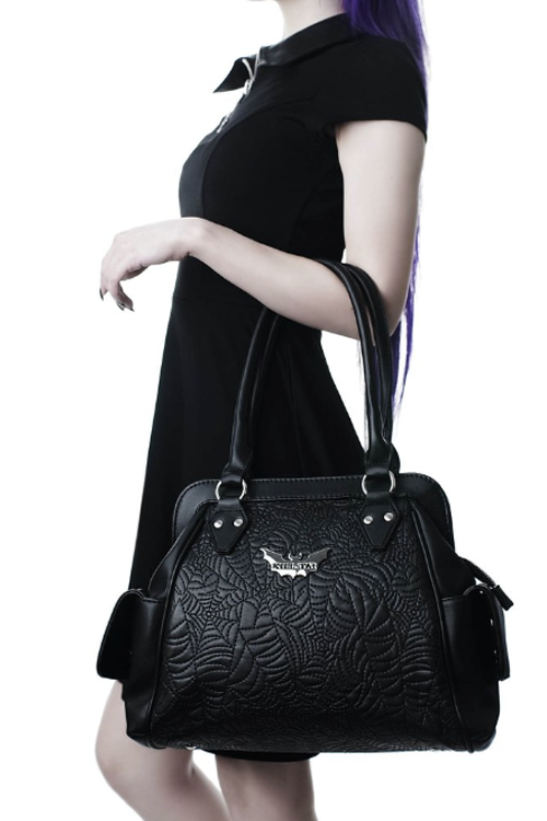 Killstar Webutant Handbag Large Webbed Purse Spiderweb