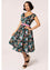 Hell Bunny Umi Dress Traditional Floral Print in Black