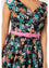 Hell Bunny Umi Dress Traditional Floral Print in Black