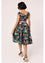 Hell Bunny Umi Dress Traditional Floral Print in Black