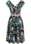 Hell Bunny Umi Dress Traditional Floral Print in Black