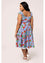 Hell Bunny Picnic Dress Blue Gingham and Cherry Print