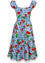 Hell Bunny Picnic Dress Blue Gingham and Cherry Print