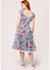 Hell Bunny Picnic Dress Blue Gingham and Cherry Print