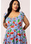 Hell Bunny Picnic Dress Blue Gingham and Cherry Print