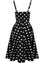 Hell Bunny Domino Dress Classic Black and White Polkadot