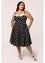 Hell Bunny Domino Dress Classic Black and White Polkadot