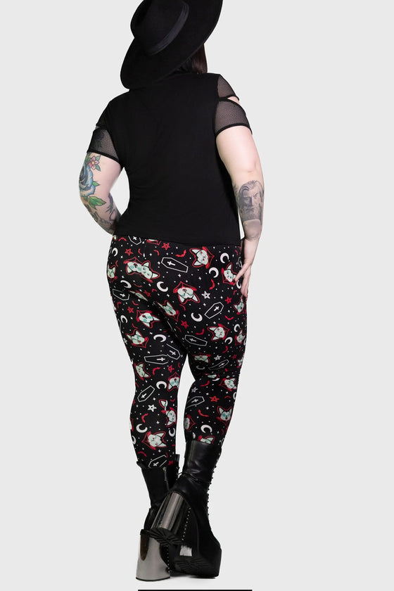 Killstar Lil Vampurr Leggings Vampire Cat Vlad Vampurr III Range