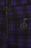 Banned Alternative Damien Stretch Skinny Trousers in Purple Tartan