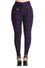 Banned Damien Stretch Skinny Trousers in Purple Tartan