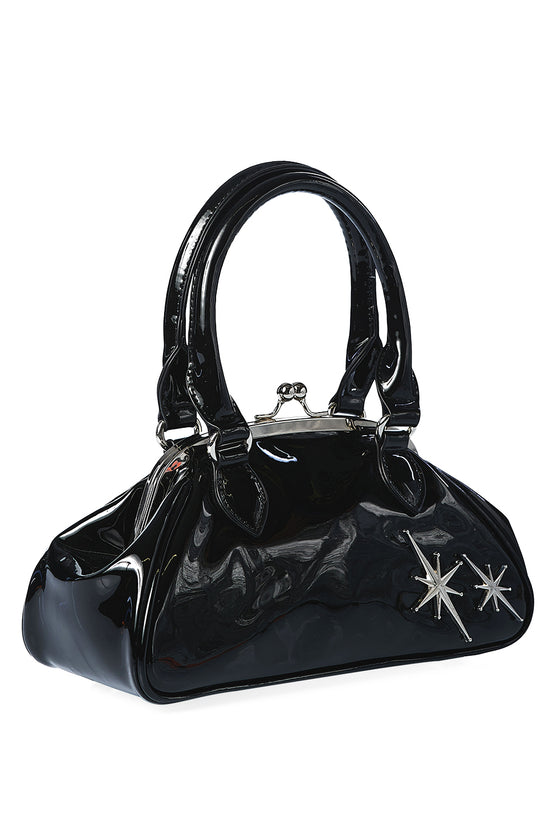 Miu Miu Black Patent Leather Turnlock Top Handle Bag Miu Miu | TLC