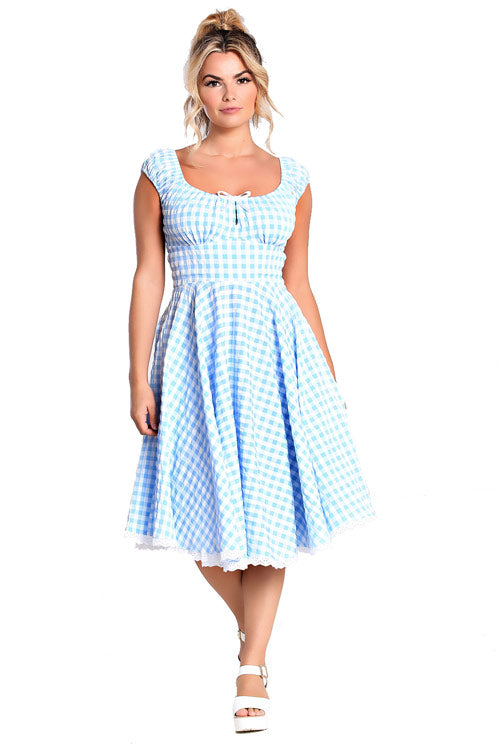 Hell Bunny BB 50's Dress in Blue